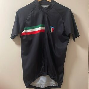Mens Di Marchi Italy cycling jersey. Black. Small.
